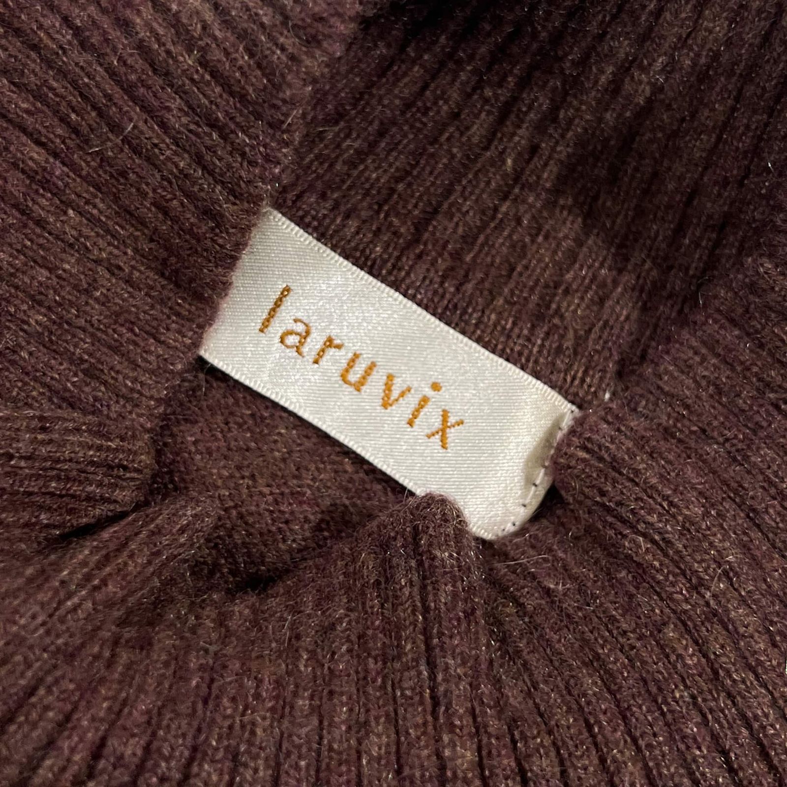 11 マルニ カシミヤ 100% ニット セーター ブラウン 茶色 M カシミヤ100% laruvix ラルビクス ニット セーターM/ブラウン