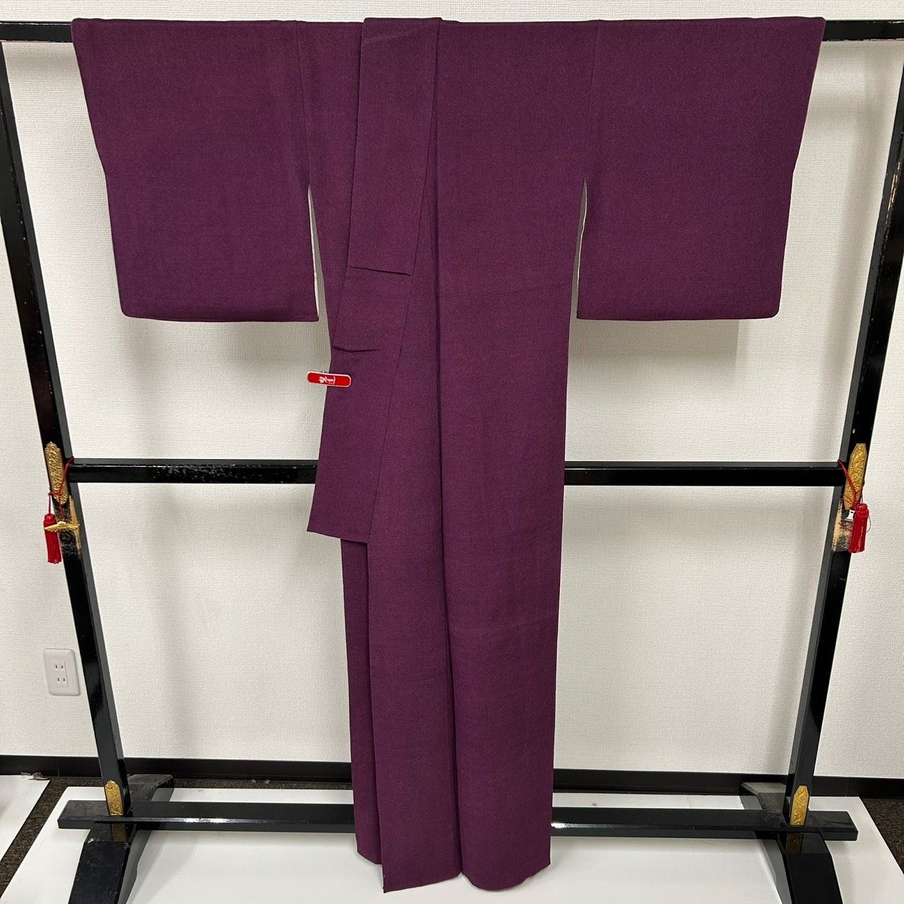 江戸小紋 鮫小紋 ちりめん 裄66 素敵な紫 着物 正絹 MK-1704 - メルカリ