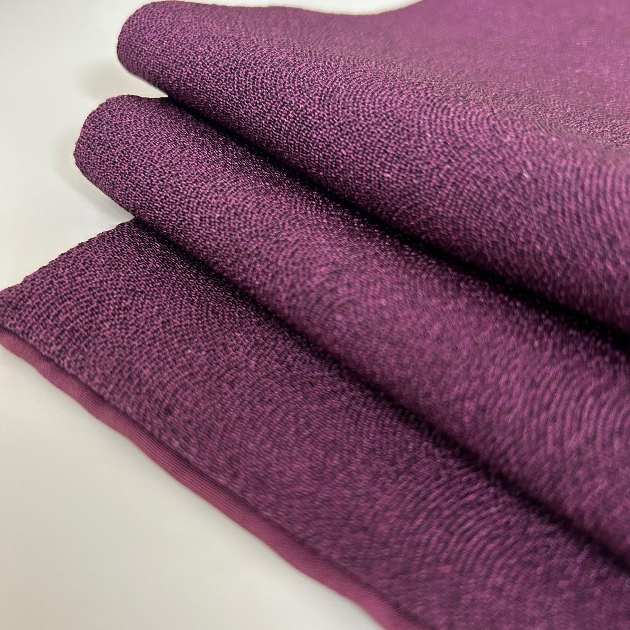 江戸小紋 鮫小紋 ちりめん 裄66 素敵な紫 着物 正絹 MK-1704 - メルカリ