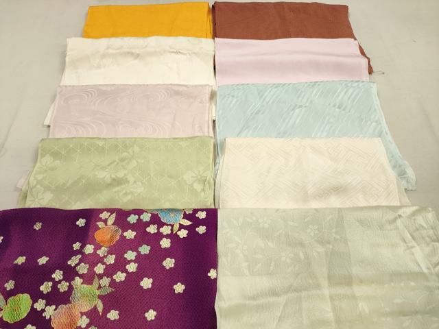 平和屋着物★和装小物　帯揚げ10枚セット　正絹　逸品　DAAZ1538xg 平和屋着物☆和装小物 帯揚げ10枚セット 正絹 逸品 DAAZ1538xg