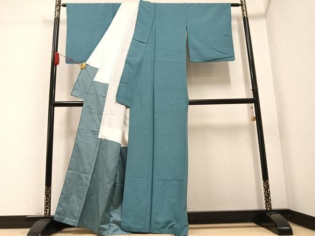 平和屋着物●上質な紬　色無地　浅縹色　正絹　逸品　AABD0780ph 平和屋着物○上質な紬 色無地 浅縹色 正絹 逸品 AABD0780ph - メルカリ