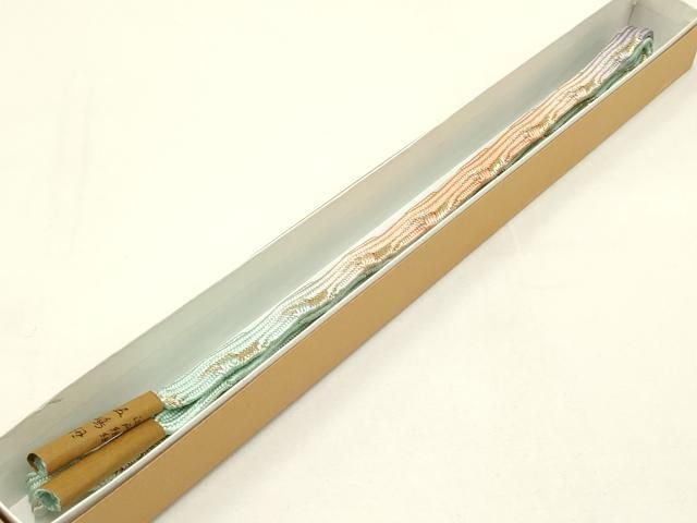 平和屋着物●無形文化財 江戸組紐 五嶋紐 帯締め 貝ノ口組 浮舟 暈し 金銀糸 ay