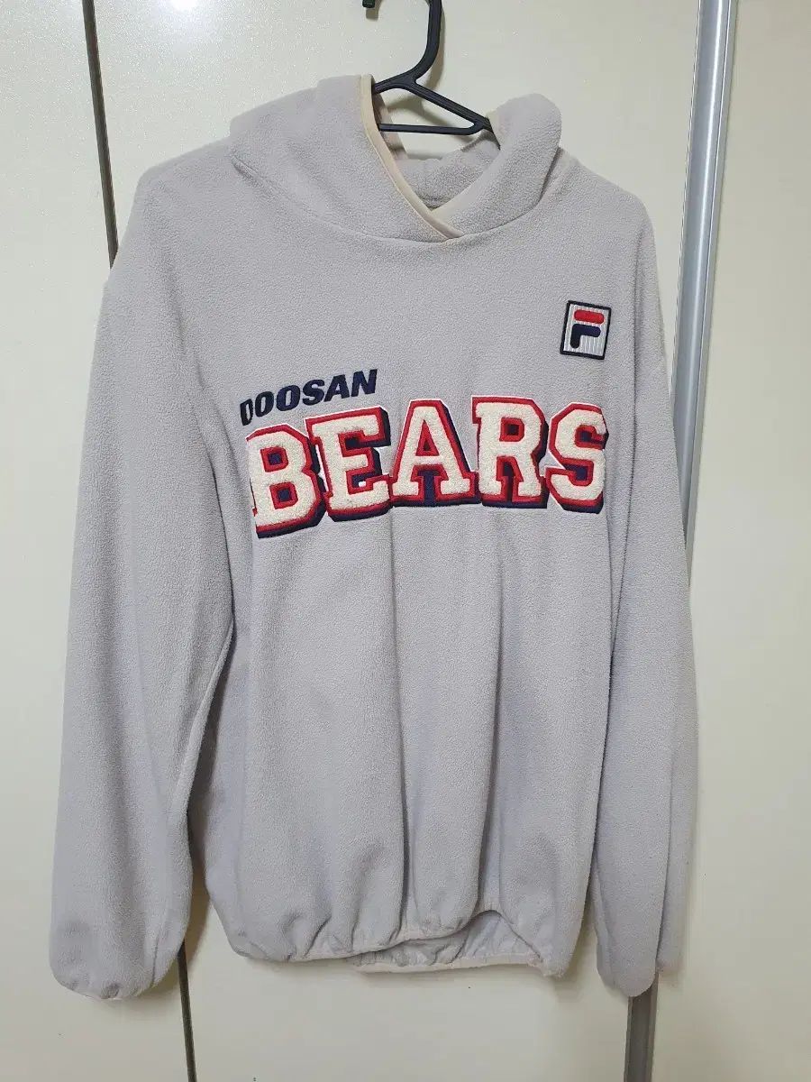 KBO FILA 斗山ベアーズ フリース フードプルオーバー 100