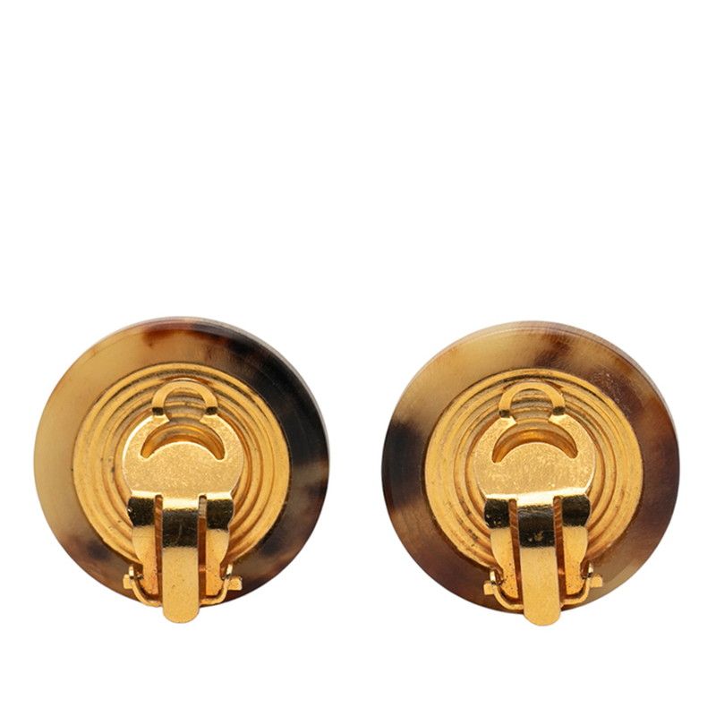 エルメス ベージュ ブラウン ゴールド プラスチック メッキ レディース HERMES 1-0241853