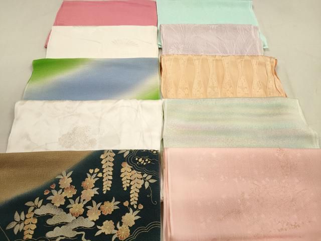平和屋着物☆和装小物 帯揚げ10枚セット 正絹 逸品 DAAZ1579xg