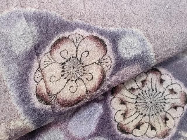 平和屋着物○樋熊哲也 訪問着 辻が花 絞り 手描き 正絹 逸品