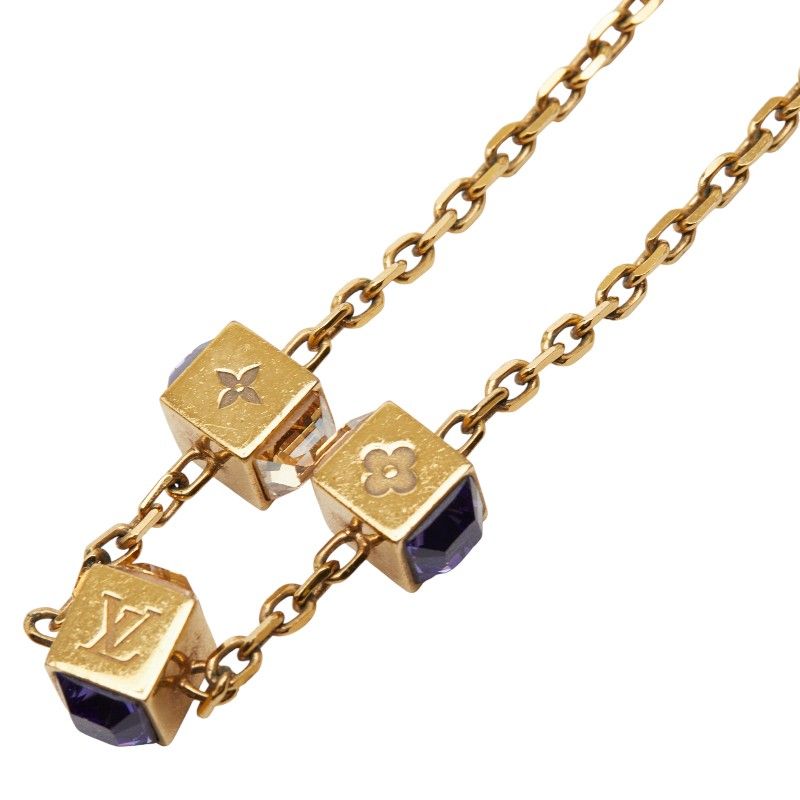 ルイ ヴィトン コリエ ギャンブル LVモチーフ M65096 ゴールド