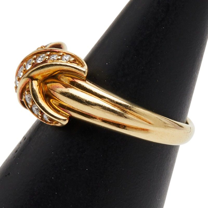 ティファニー シグネチャー クロス ダイヤモンド K18YG イエロー