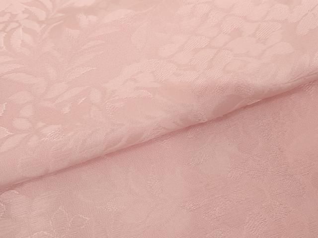  平和屋着物 上質な色無地 草花地紋 撫子色 正絹 cs 色無地 着物