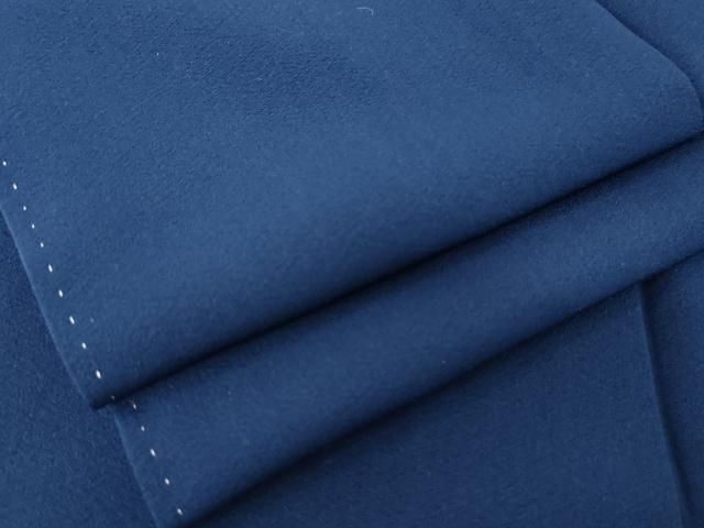 平和屋着物 上質な色無地 瑠璃紺色 正絹 cs