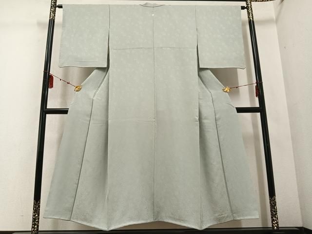 平和屋着物 上質な色無地 草木地紋 蕎麦切色 正絹 ph