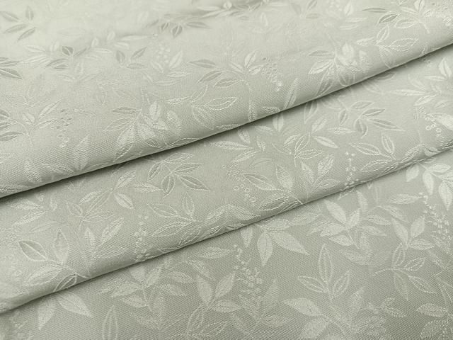 平和屋着物●上質な色無地 草木地紋 蕎麦切色 正絹 ph