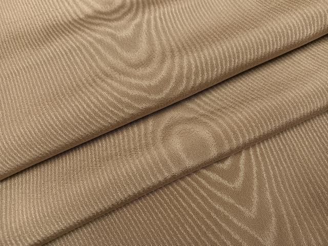 平和屋着物●上質な色無地 杢目地紋 空五倍子色 正絹 ♥ ph