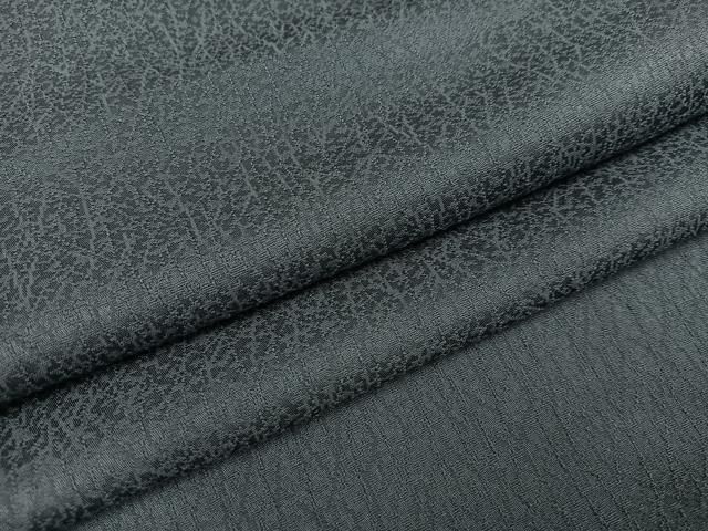 平和屋着物●上質な色無地 草木地紋 鉄納戸色 正絹 ph