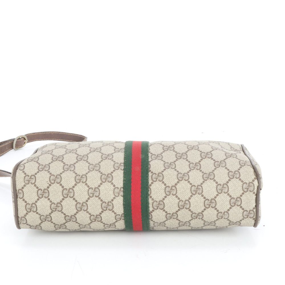 ヴィンテージ オールド グッチ GG スプリーム シェリーライン レザー