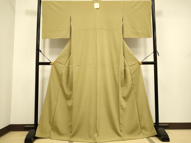 平和屋着物 上質な色無地 桑染色 正絹 du