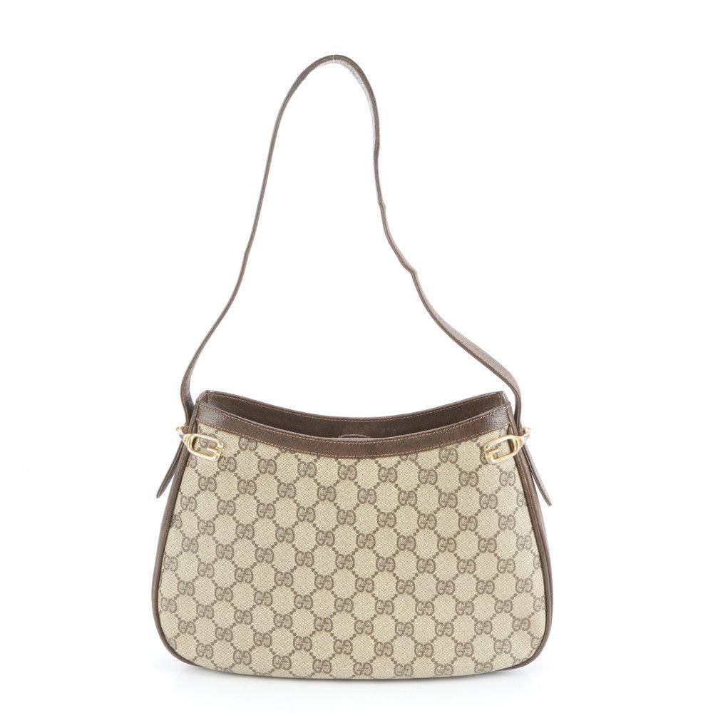 美品 ヴィンテージ オールド グッチ GG スプリーム レザー ショルダー