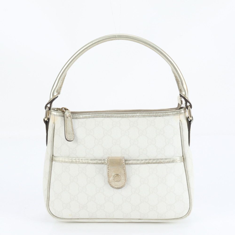 極美品 グッチ GG スプリーム レザー ショルダーバッグ 190258 ハンド