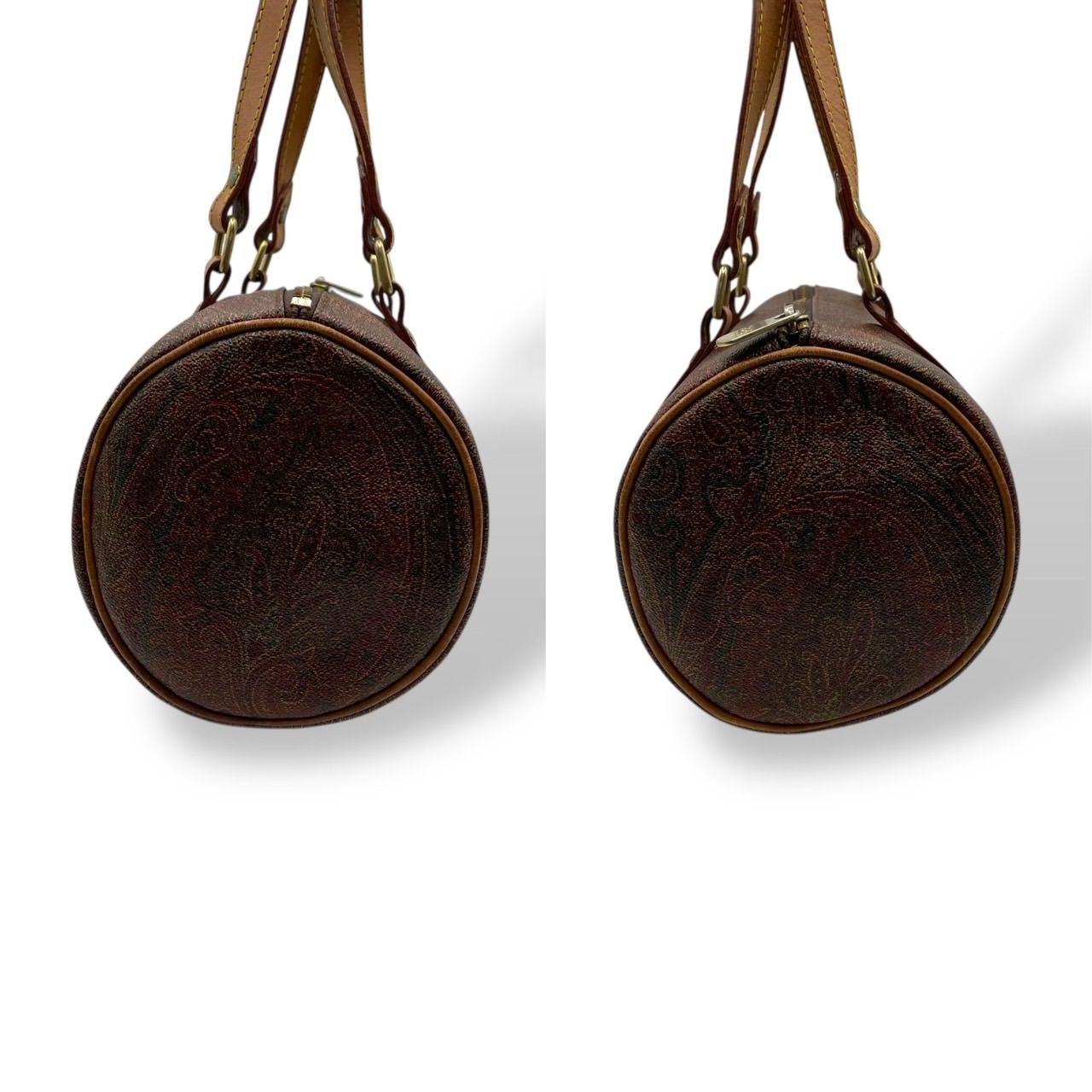 美品 Etro エトロ ハンドバッグ ボストンバッグ 肩がけ ペイズリー柄