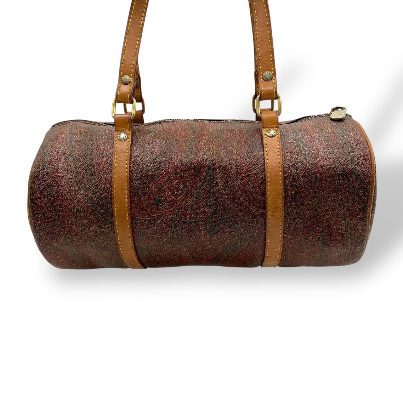 美品 Etro エトロ ハンドバッグ ボストンバッグ 肩がけ ペイズリー柄