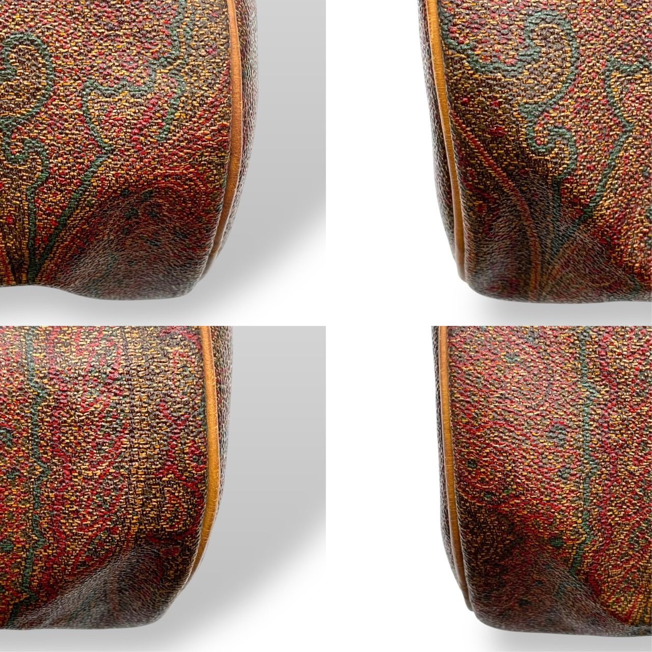 美品 Etro エトロ ハンドバッグ ボストンバッグ 肩がけ ペイズリー柄