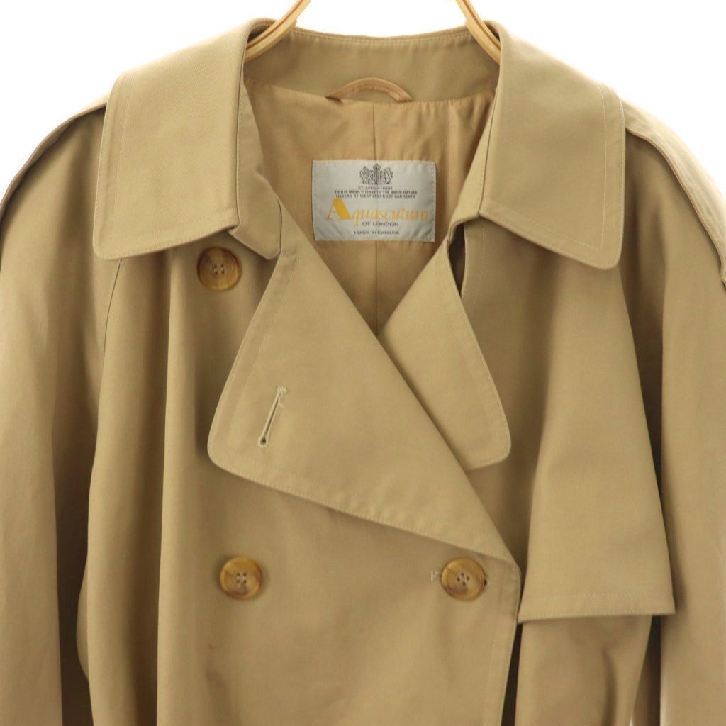 アクアスキュータム AQUASCUTUM トレンチコート ダブル ロング