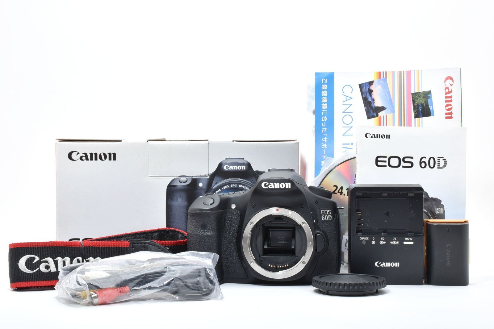 ☆付属品多数☆CANON キヤノン 60D デジタル一眼レフ シャッター数1450