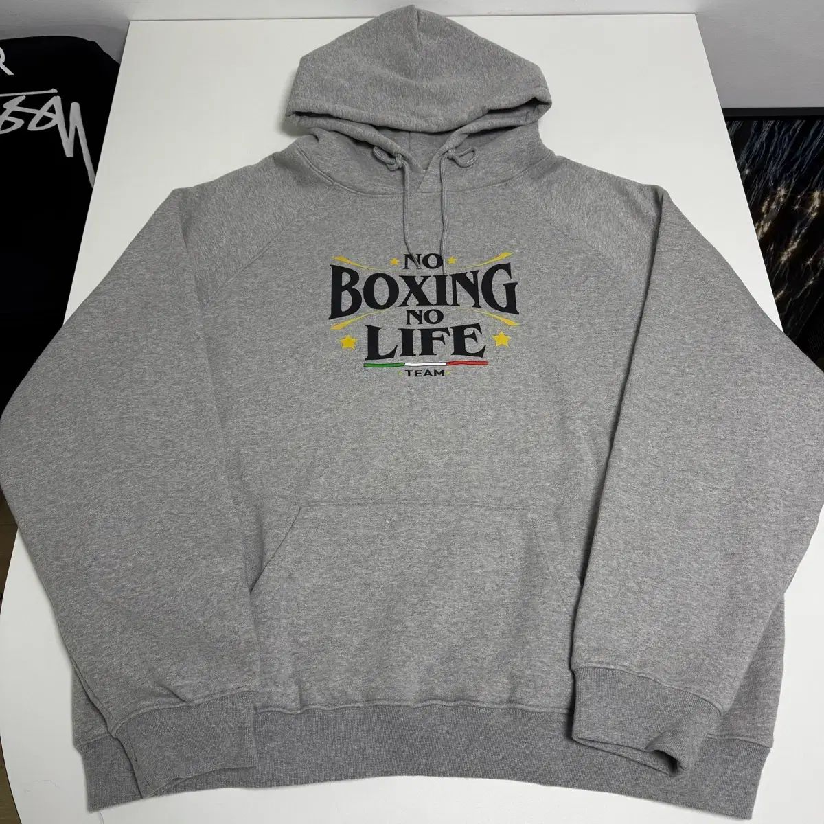 ノーボクシングノーライフ ロゴフーディー XL