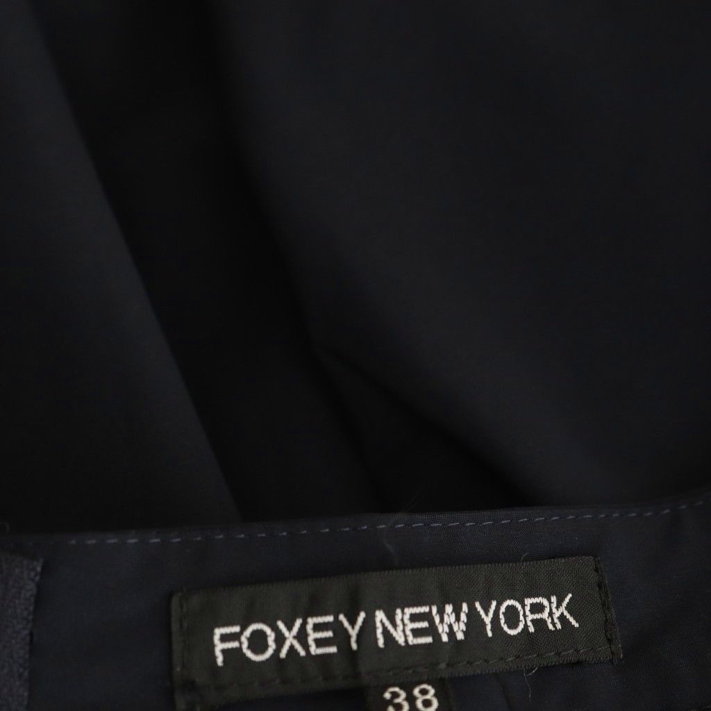 フォクシーニューヨーク FOXEY NEW YORK フレアスカート 膝丈 タック