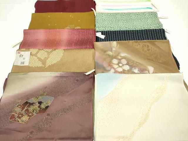平和屋着物★和装小物　帯揚げ10枚セット　正絹　逸品　未使用　CAAZ6341ju 平和屋着物☆和装小物 帯揚げ10枚セット 正絹 逸品 未使用 CAAZ6341ju