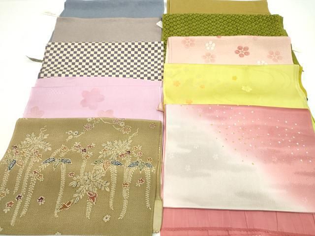 平和屋着物☆和装小物 セール 帯揚げ10枚セット 正絹 逸品 未使用