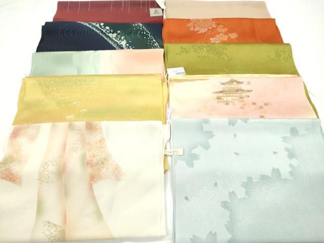 平和屋着物★和装小物　帯揚げ10枚セット　正絹　逸品　未使用　CAAZ6343ju 平和屋着物☆和装小物 帯揚げ10枚セット 正絹 逸品 未使用 CAAZ6343ju