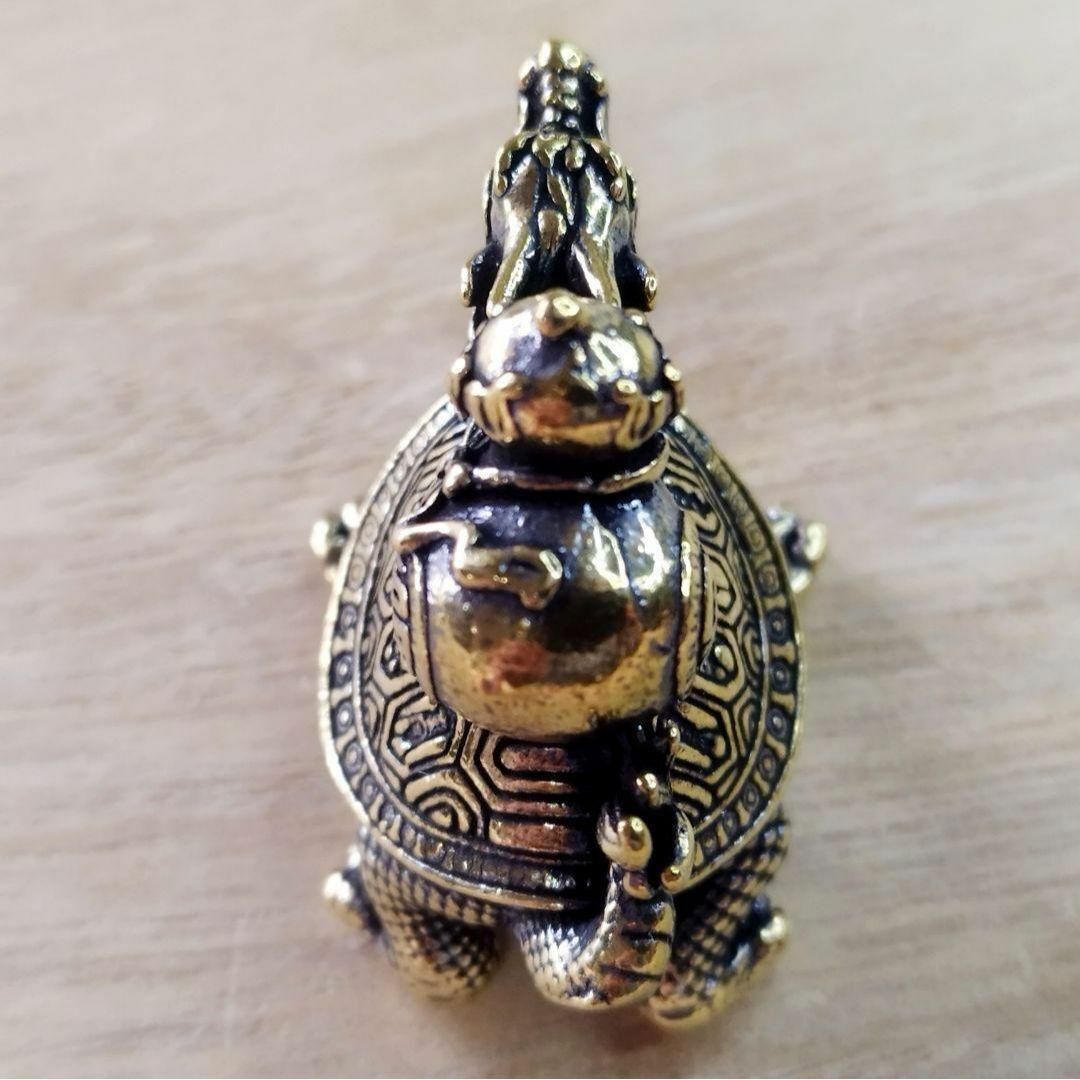 A40 龍亀 × ひょうたん 真鍮製 開運置物 🐲🐢 幸運・繁栄・金運・健康