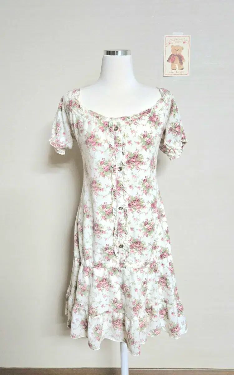 正規品) リズリサ 古典 花柄 ONE PIECE 姫ギャル 量産型 ONE PIECE ピンター깔