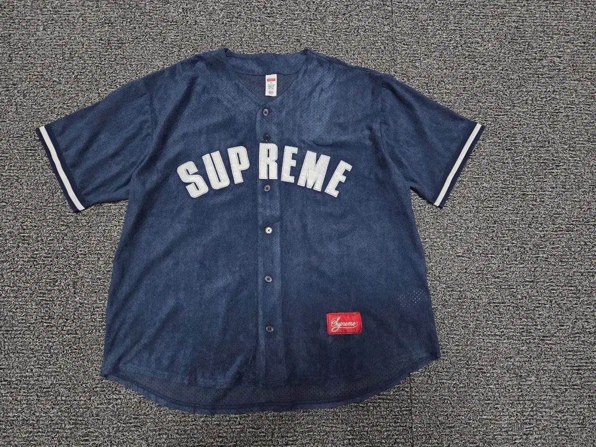 Supreme ウルトラスウェードメッシュ ベースボールジャージ XL