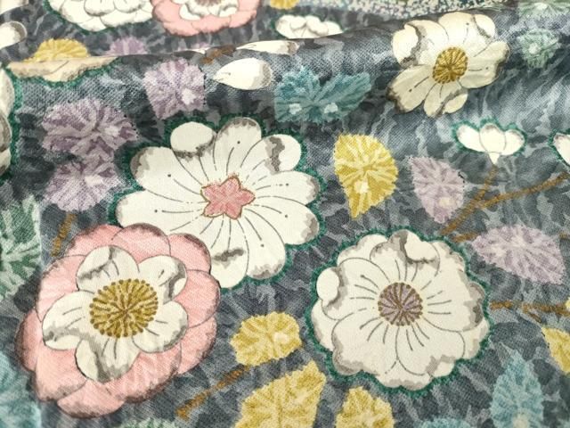 平和屋着物●訪問着　辻が花　舞花文　暈し染め　正絹　逸品　AABD6649ck 平和屋着物○訪問着 辻が花 舞花文 暈し染め 正絹 逸品 AABD6649ck