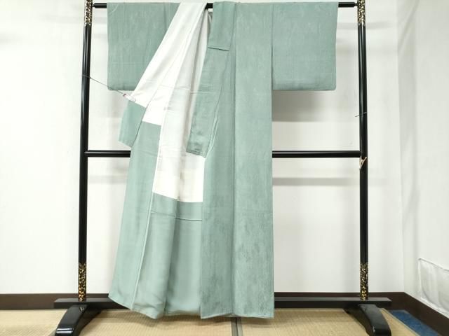 上質な色無地 樹林地紋