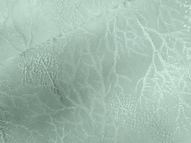  平和屋着物 上質な色無地 樹林地紋 薄萌葱色 正絹 yc 色無地 着物