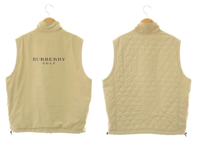 バーバリーゴルフ BURBERRY GOLF ベスト ジップアップ リバーシブル M