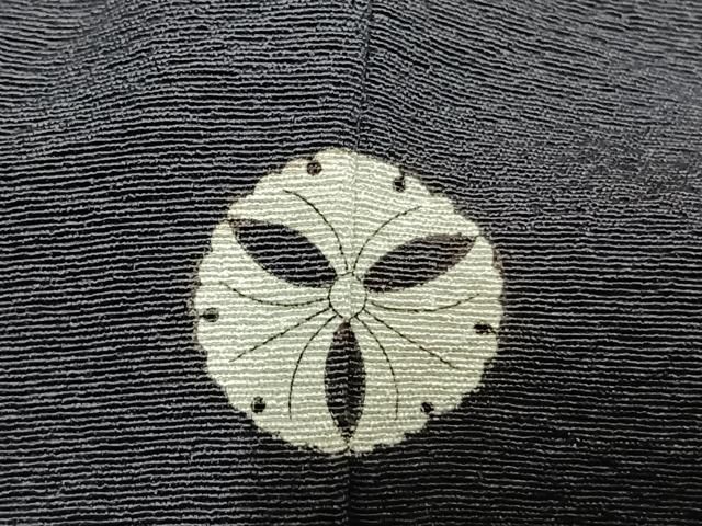 平和屋着物○加納義己 訪問着 百人一首 暈し染め 黒地 金銀彩 正絹