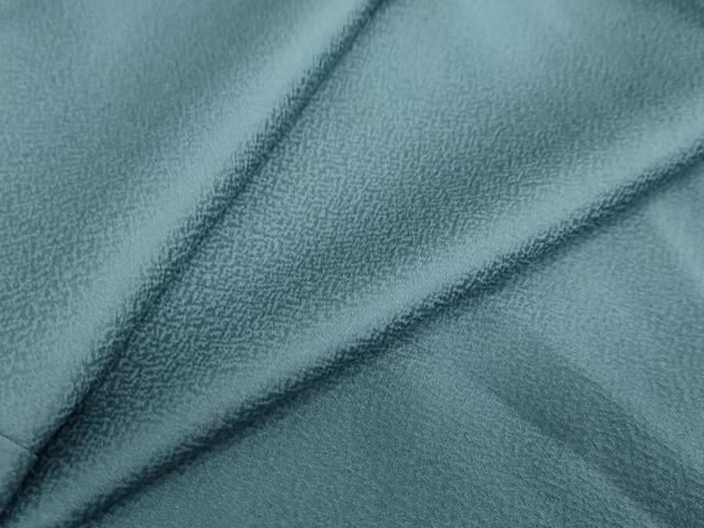 平和屋着物 上質な色無地 霞地紋 錆御納戸色 正絹 ud