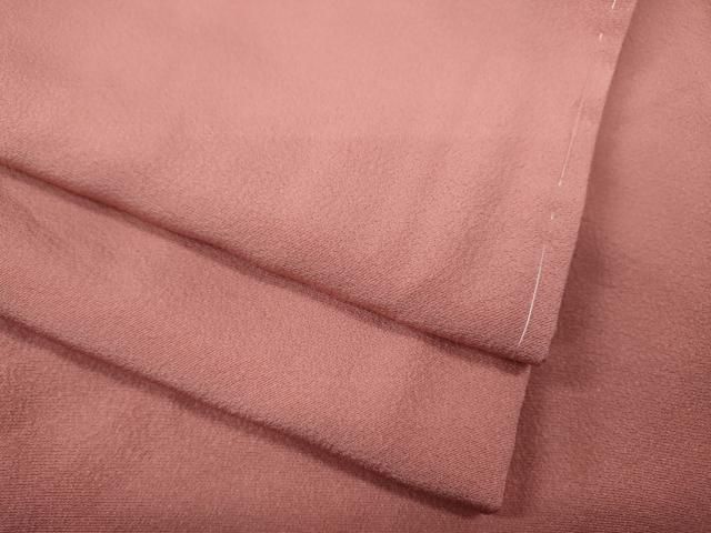 平和屋着物●上質な色無地 薄紅色 正絹 ut