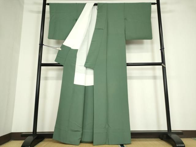 平和屋着物○上質な色無地 木賊色 正絹 逸品 DAAY9499az - メルカリ
