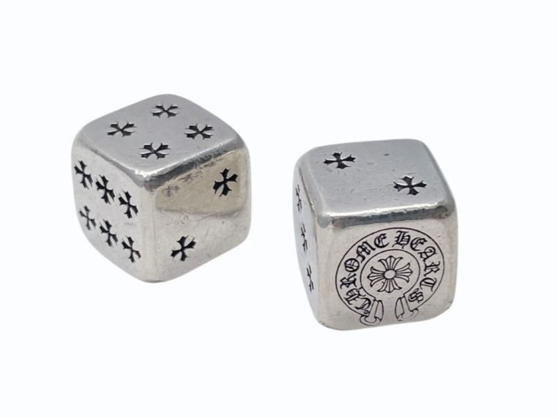 Chrome Hearts - CHROME HEARTS クロムハーツ DICE ダイス サイコロ 重量約57.2g CHプラス ホースシュー 2015年 クリスマス限定 シルバー 美品 中古 4b005055 CHROME HEARTS クロムハーツ DICE ダイス サイコロ 重量約57.2g CH
