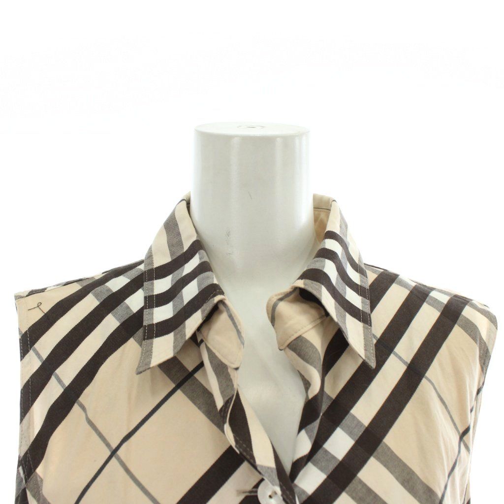 バーバリー ロンドン BURBERRY LONDON ワンピース シャツ ノースリーブ