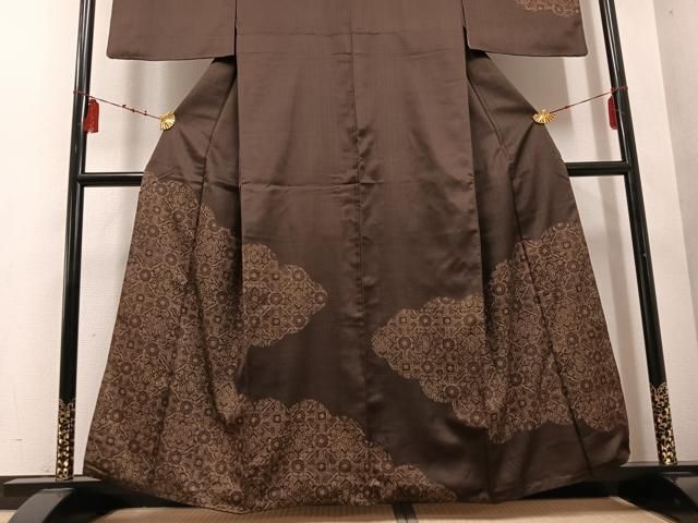 平和屋着物○訪問着 雲取り吉祥花文 金彩 正絹 逸品 AABD9854ph 【公式 
