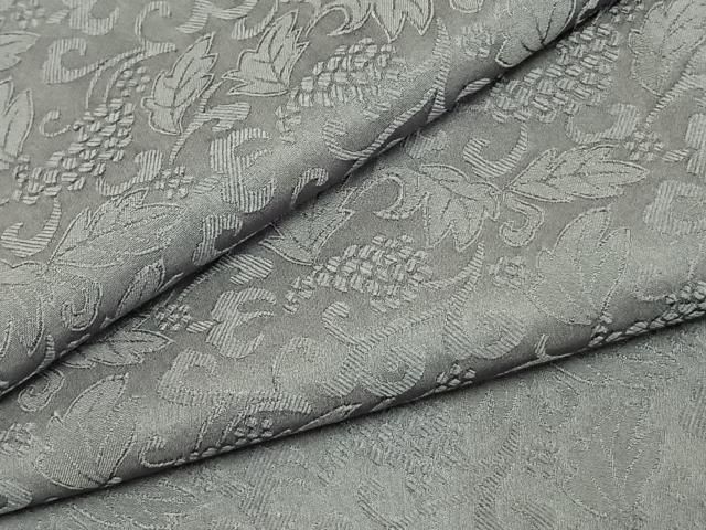 平和屋着物●上質な色無地 花唐草地紋 薄鼠色 ますいわ屋扱い 正絹 ♥ fy