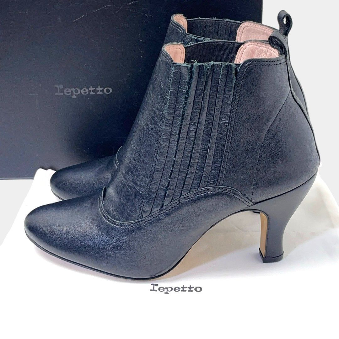 レペット サイドゴアブーツ ブーティ ショートブーツ ブラック