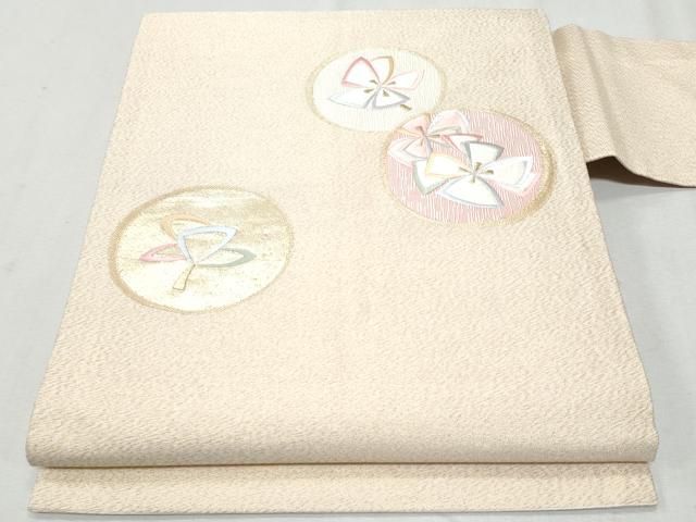 182 名古屋帯 帯 和紙 鳥 紬 おしゃれ きなり ベージュ 正絹 可愛い 182 名古屋帯 帯 和紙 鳥 紬 おしゃれ きなり ベージュ 正絹 可愛い