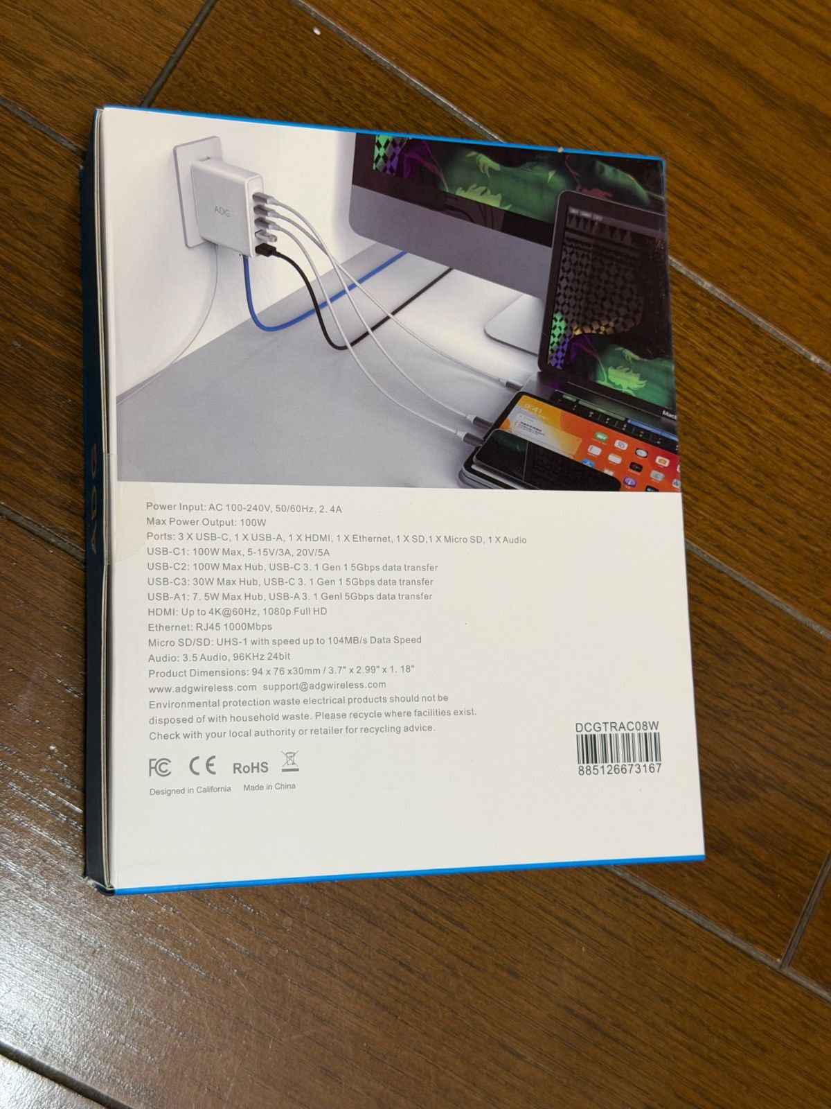 INVZI 100 W GaN CHARGER 9-IN-1 USB-C HUB DOCKING STATION